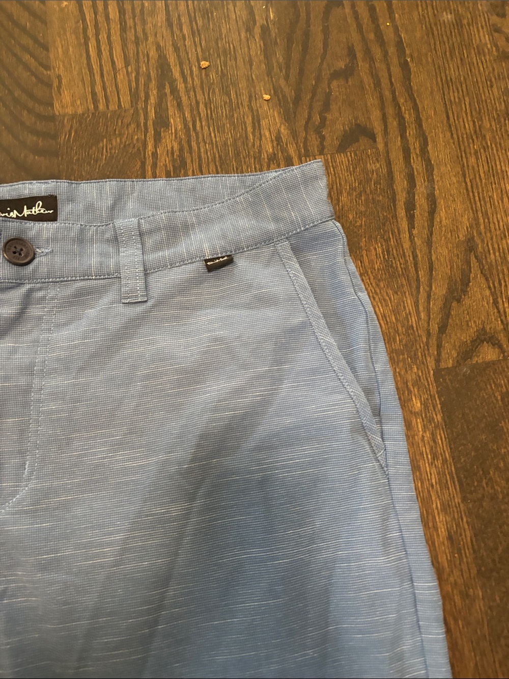 Travis Mathew Light Blue Flat Front Men's Shorts - Picture 2 of 6